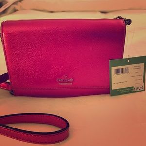 Cedar Street Cami Clutch Pink Metallic Bajarose